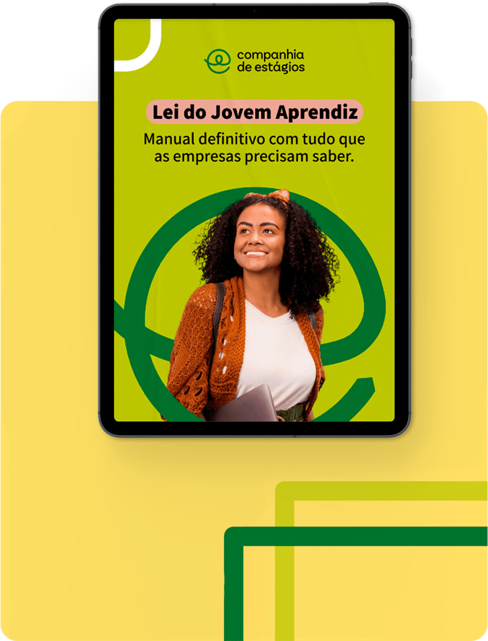 Capa do e-book aberto em um iPad