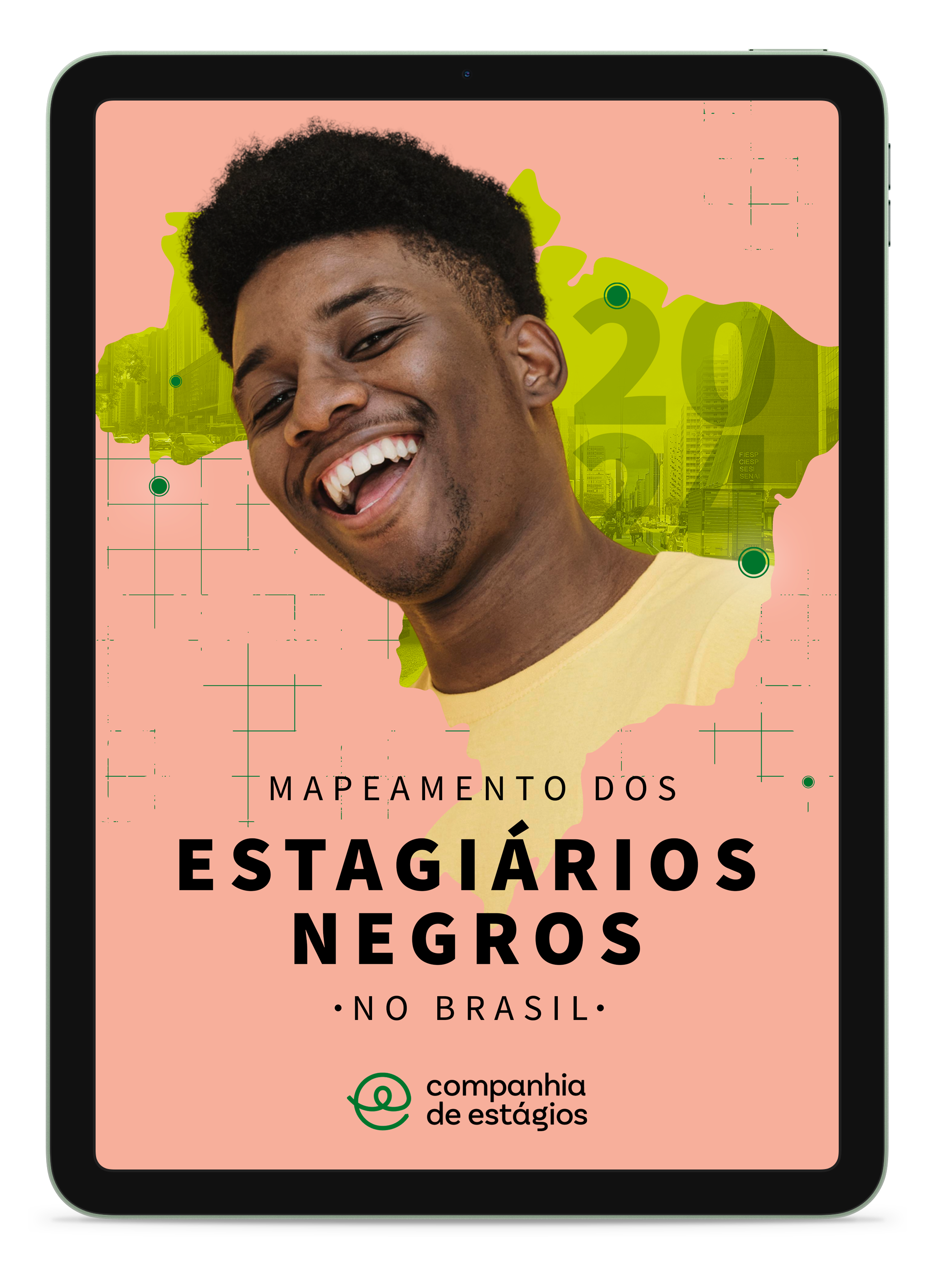 Capa do e-book aberto em um iPad